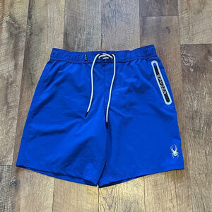 Men's Spyder Swim Trunks XL Blue